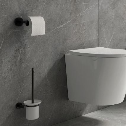 OMNIRES MP60510BL - Držák toaletního papíru MODERN PROJECT matná černá