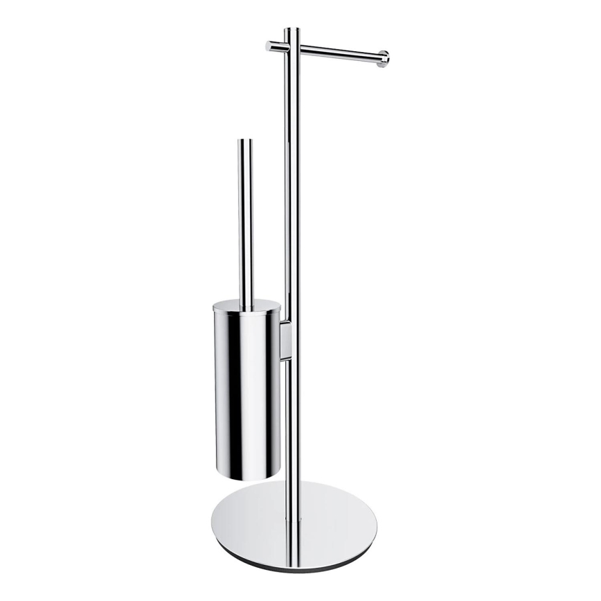 OMNIRES MP60810CR - Stojan na toaletní papír a WC štětku MODERN PROJECT lesklý chrom