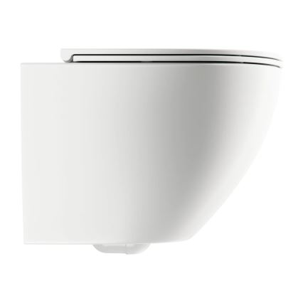 OMNIRES OTTAWAMWBM - Závěsné WC s prkénkem SoftClose OTTAWA keramika/matná bílá