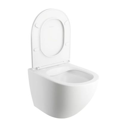 OMNIRES OTTAWAMWBM - Závěsné WC s prkénkem SoftClose OTTAWA keramika/matná bílá
