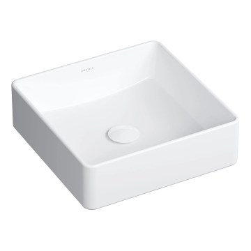 OMNIRES PASADENA360BP - Umyvadlo na desku PASADENA 36x36 cm keramika/lesklá bílá