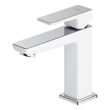 OMNIRES PM7410CRB - Umyvadlová baterie PARMA 15 cm lesklý chrom/bílá