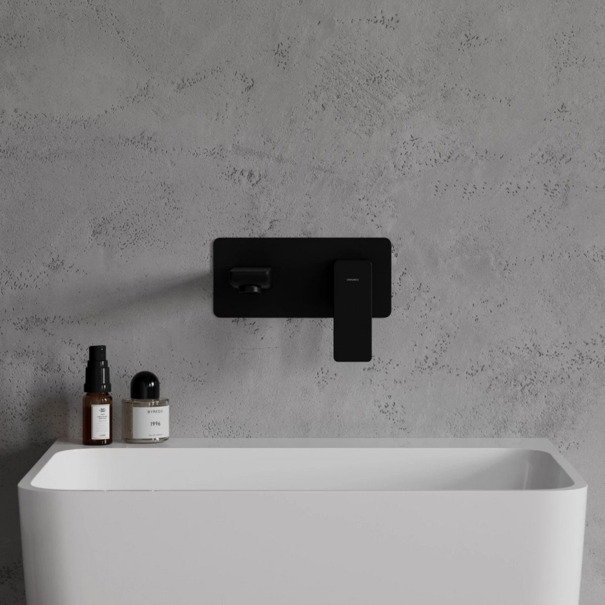 OMNIRES PM7415BL - Umyvadlová baterie pro podomítkovou instalaci PARMA matná černá