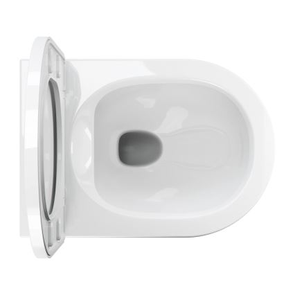 OMNIRES TAMPAMWBP - Závěsné WC s prkénkem SoftClose TAMPA keramika/lesklá bílá