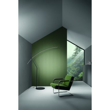 Ondaluce - LED Stmívatelná stojací lampa FOLAGA LED/30W/230V černá