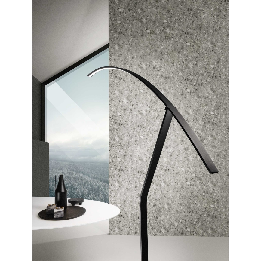 Ondaluce - LED Stmívatelná stojací lampa FOLAGA LED/30W/230V černá