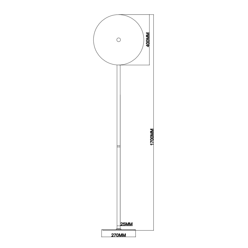 Ondaluce - LED Stmívatelná stojací lampa JOKEY LED/15W/230V 170 cm zlatá/čirá