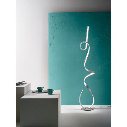 Ondaluce - LED Stmívatelná stojací lampa LUMEN LED/30W/230V stříbrná