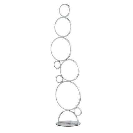 Ondaluce - LED Stmívatelná stojací lampa POIS LED/52W/230V 160 cm stříbrná