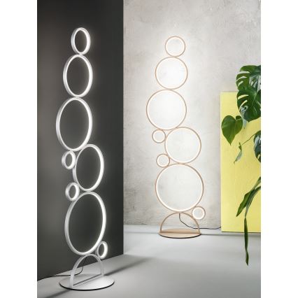 Ondaluce - LED Stmívatelná stojací lampa POIS LED/52W/230V 160 cm zlatá
