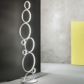 Ondaluce - LED Stmívatelná stojací lampa POIS LED/52W/230V stříbrná