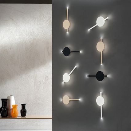 Ondaluce - LED Stmívatelné nástěnné svítidlo JAMES LED/16W/230V zlatá