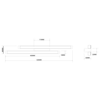 Ondaluce - LED Stmívatelné nástěnné svítidlo MOVIDA LED/16W/230V zlatá