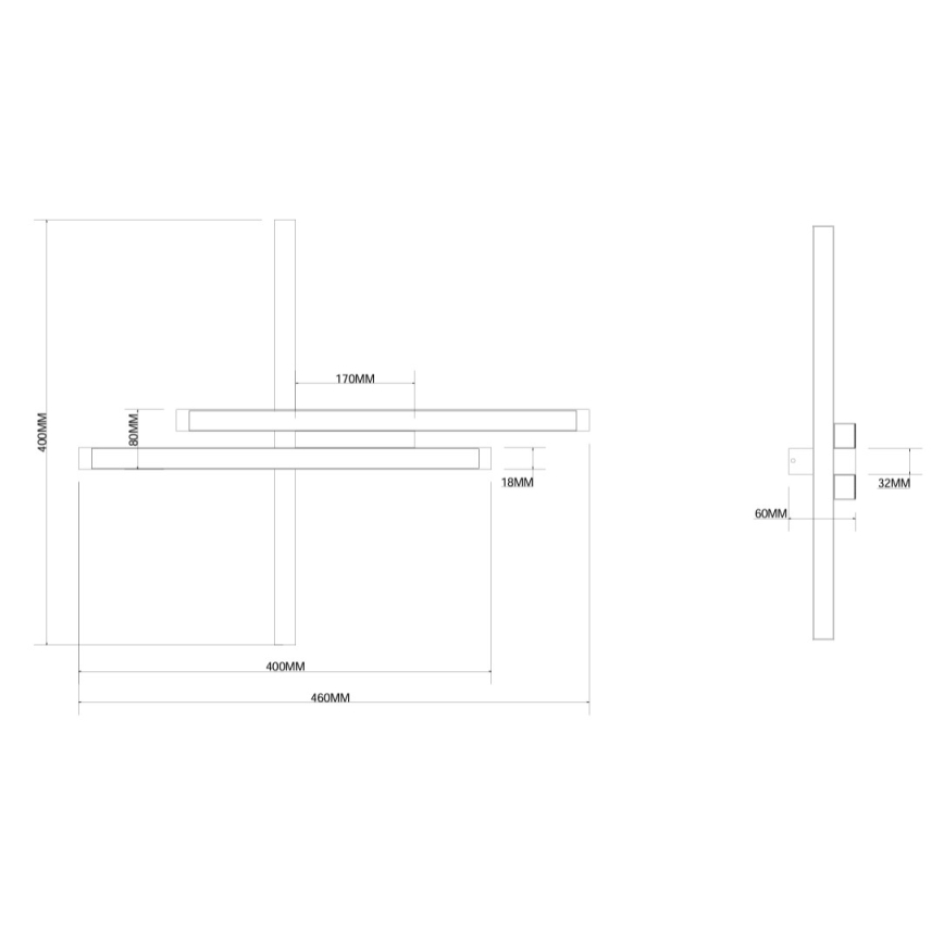 Ondaluce - LED Stmívatelné nástěnné svítidlo MOVIDA LED/20W/230V zlatá