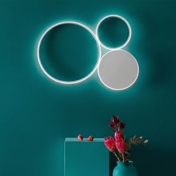 Ondaluce - LED Stmívatelné nástěnné svítidlo POIS LED/42W/230V stříbrná