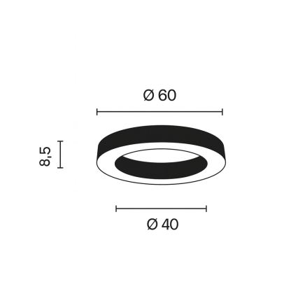 Ondaluce - LED Stmívatelné stropní svítidlo GLOBUS LED/40W/230V 3000/4000K pr. 60 cm zlatá