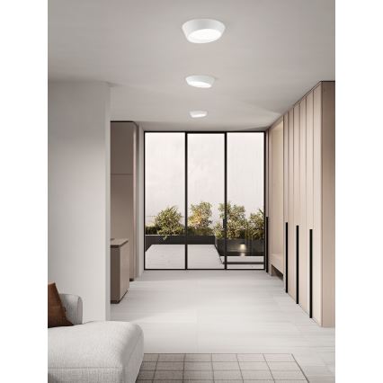 Ondaluce - LED Stmívatelné stropní svítidlo HALF LED/25W/230V 3000/4000K pr. 38,5 cm bílá