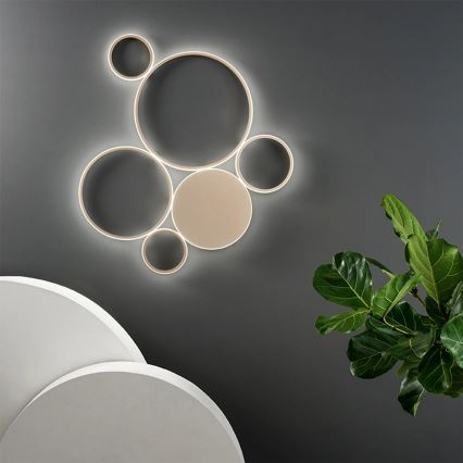 Ondaluce - LED Stmívatelné stropní svítidlo POIS LED/68W/230V zlatá