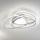 Ondaluce - LED Stmívatelné stropní svítidlo ROSE LED/60W/230V 50x54 cm stříbrná