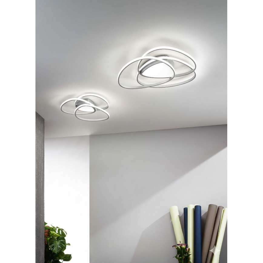 Ondaluce - LED Stmívatelné stropní svítidlo ROSE LED/60W/230V stříbrná