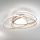 Ondaluce - LED Stmívatelné stropní svítidlo ROSE LED/80W/230V 71x76 cm zlatá