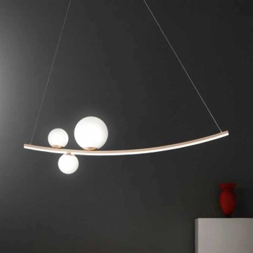 Ondaluce - LED Stmívatelný lustr na lanku ALTALENA LED/48W/230V zlatá