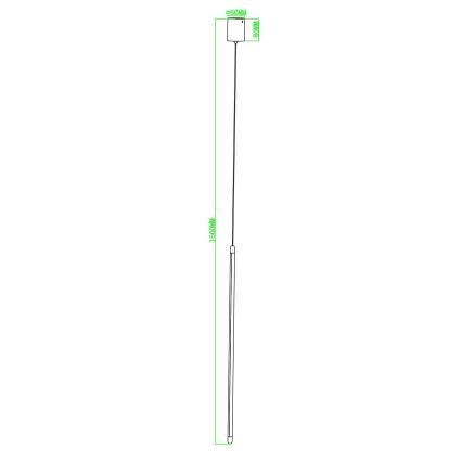 Ondaluce - LED Stmívatelný lustr na lanku GENIUS LED/12W/230V pr. 1,5 cm zlatá