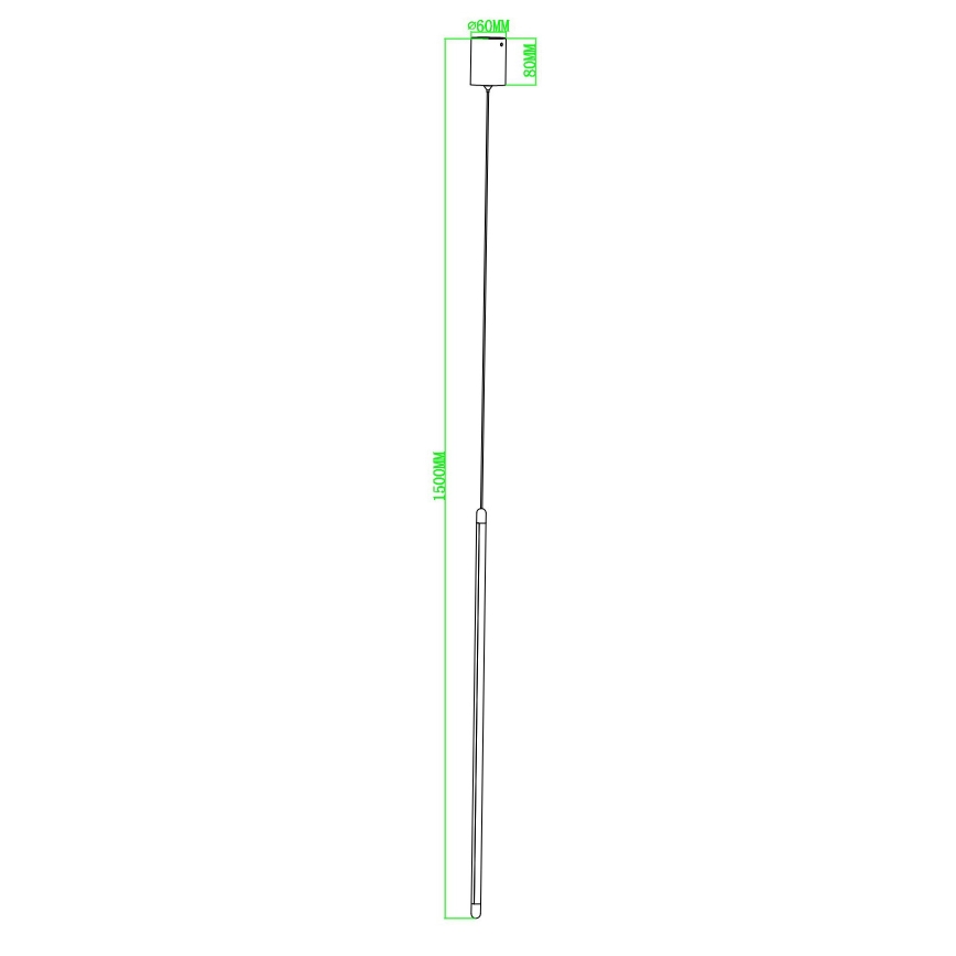 Ondaluce - LED Stmívatelný lustr na lanku GENIUS LED/12W/230V pr. 1,5 cm zlatá