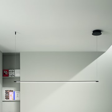 Ondaluce - LED Stmívatelný lustr na lanku GENIUS LED/28W/230V černá
