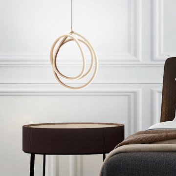 Ondaluce - LED Stmívatelný lustr na lanku GOLDEN LED/28W/230V pr. 31,5 cm zlatá