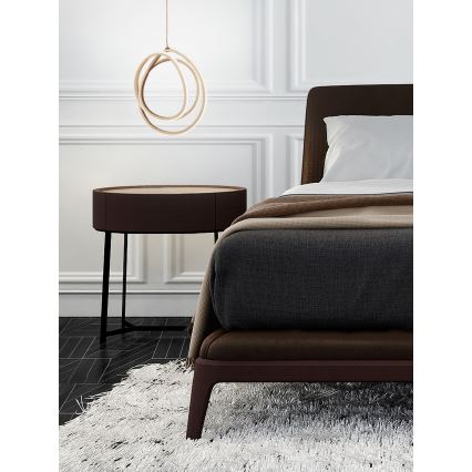 Ondaluce - LED Stmívatelný lustr na lanku GOLDEN LED/28W/230V pr. 31,5 cm zlatá