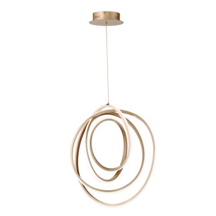 Ondaluce - LED Stmívatelný lustr na lanku GOLDEN LED/50W/230V pr. 50 cm zlatá