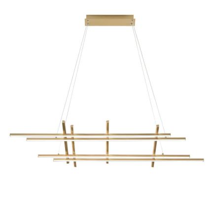 Ondaluce - LED Stmívatelný lustr na lanku MOVIDA LED/114W/230V zlatá