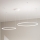 Ondaluce - LED Stmívatelný lustr na lanku SOEL LED/28W/230V + LED/38W 3000/4000K pr. 80/60 cm bílá