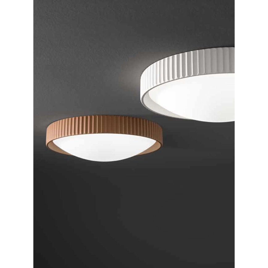 Ondaluce - LED Stropní svítidlo CONCRETE LED/20W/230V pr. 41 cm beton/hnědá