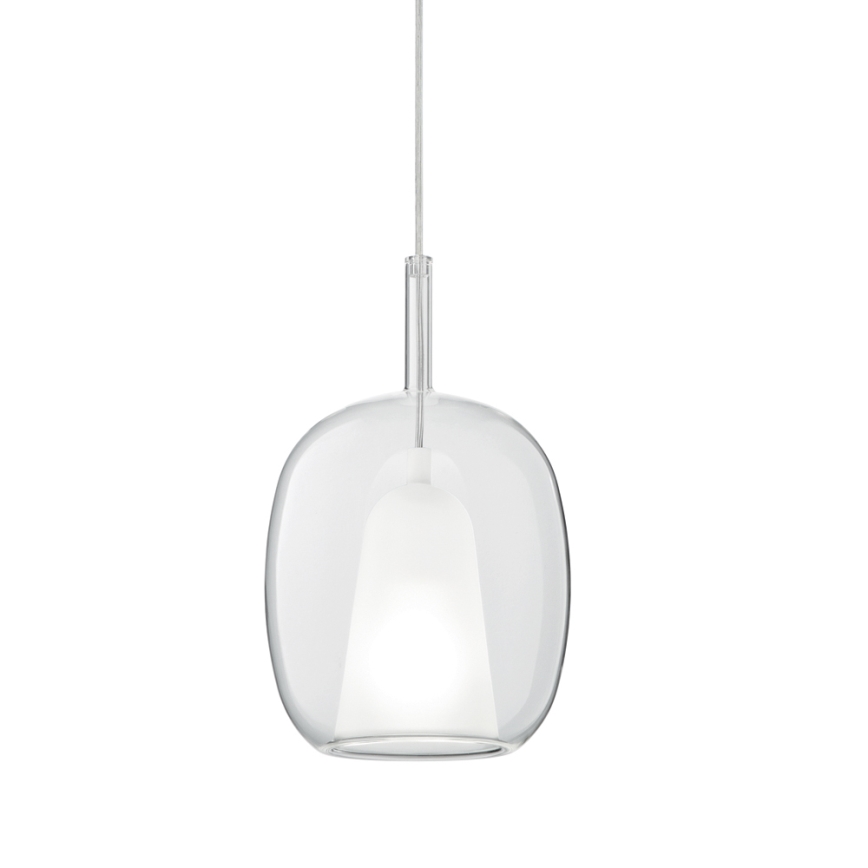 Ondaluce - Lustr na lanku THELMA 1xE27/15W/230V pr. 19,5 cm zlatá/čirá