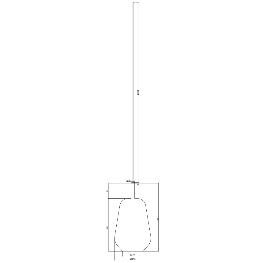 Ondaluce - Lustr na lanku THELMA 1xE27/15W/230V pr. 19 cm zlatá/kouřová béžová