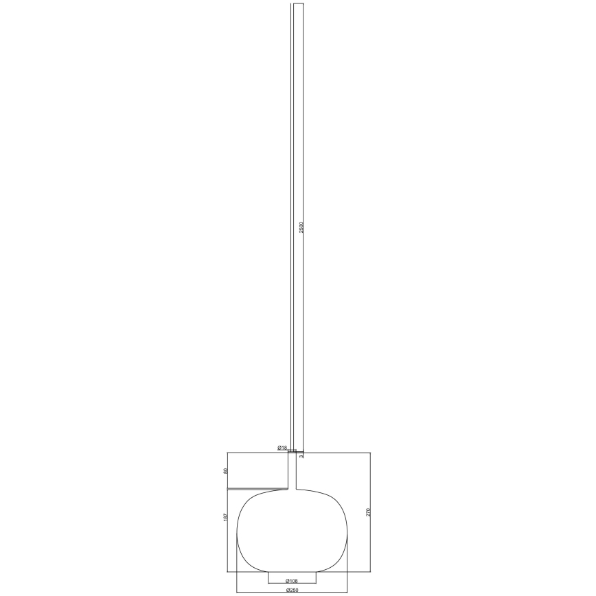 Ondaluce - Lustr na lanku THELMA 1xE27/15W/230V pr. 25 cm zlatá/kouřová béžová