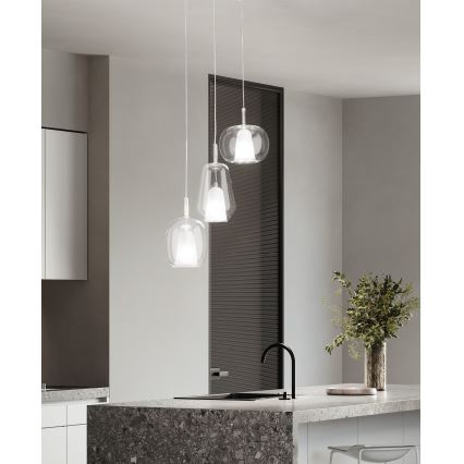 Ondaluce - Lustr na lanku THELMA 3xE27/15W/230V čirá