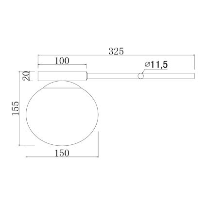 Ondaluce - Nástěnné svítidlo JEWEL 1xE14/10W/230V kouřová černá