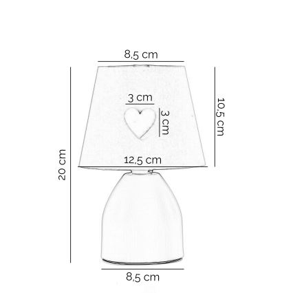 ONLI - Děstká lampička TITTA 1xE14/6W/230V bílá