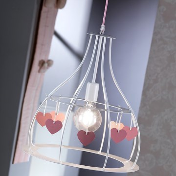 ONLI - Dětský lustr TITTA 1xE27/22W/230V růžová