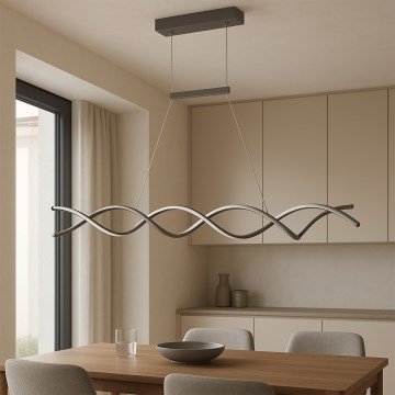 ONLI - LED Lustr na lanku DNA LED/24W/230V 4000K stříbrná
