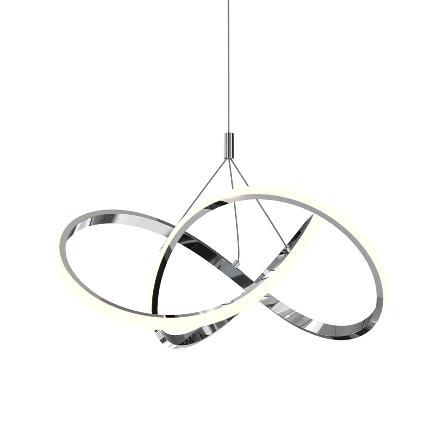 ONLI - LED Lustr na lanku LOOP LED/40W/230V 4000K lesklý chrom