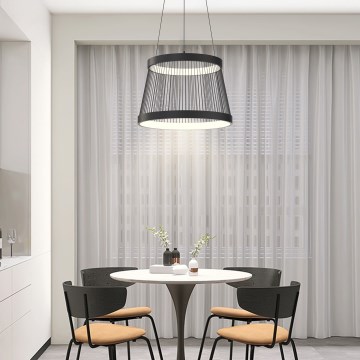 ONLI - LED Lustr na lanku MATE LED/40W/230V 4000K černá
