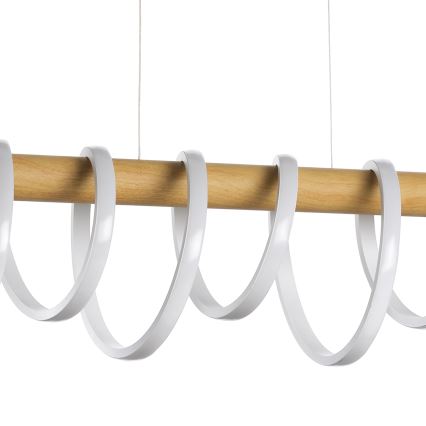 ONLI - LED Lustr na lanku NILO LED/70W/230V 4000K hnědá/bílá