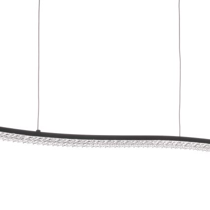ONLI - LED Lustr na lanku ONDA LED/30W/230V 4000K černá