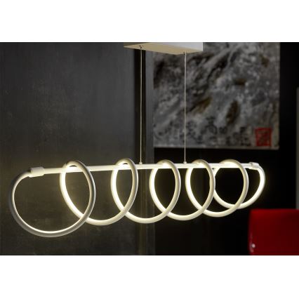 ONLI - LED Lustr na lanku SPIRALE LED/72W/230V 3000K bílá