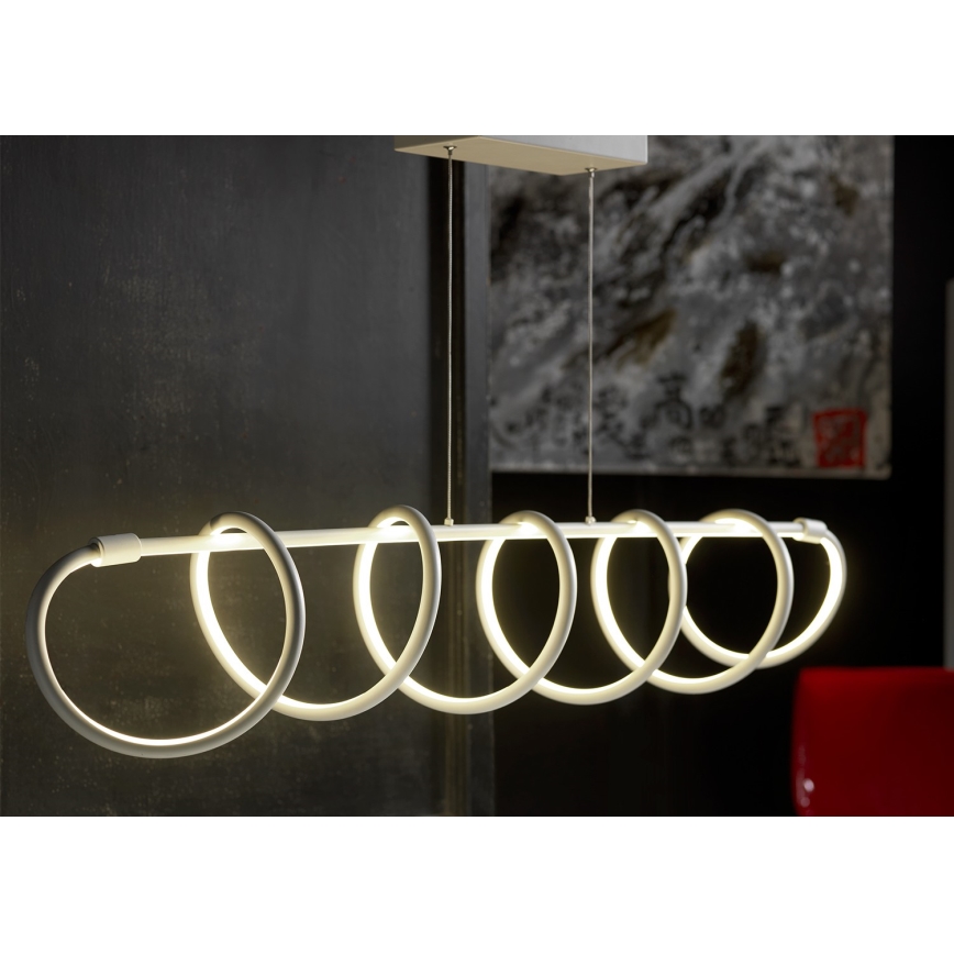 ONLI - LED Lustr na lanku SPIRALE LED/72W/230V 3000K bílá