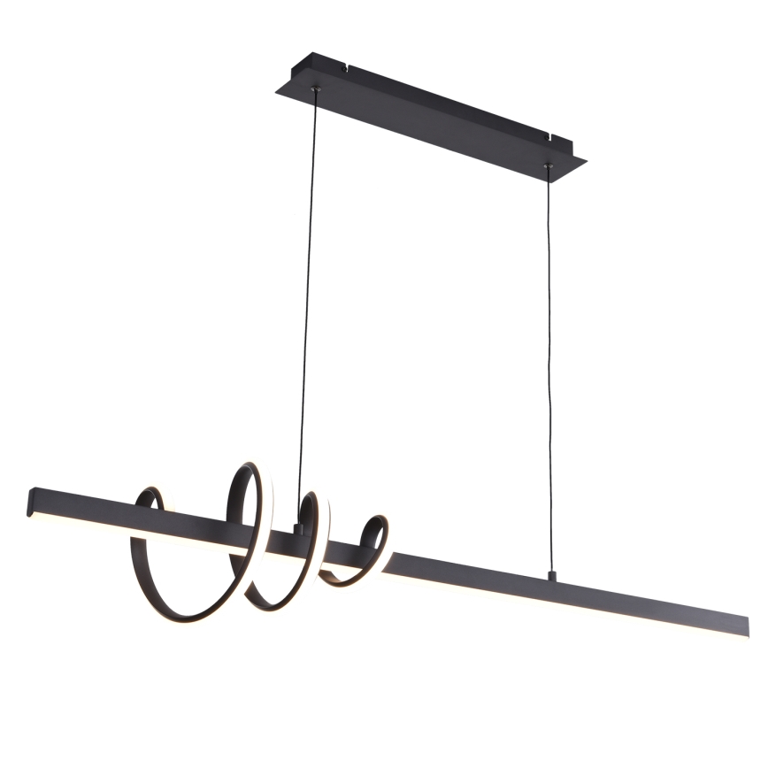 ONLI - LED Lustr na lanku SWING LED/30W/230V 4000K černá